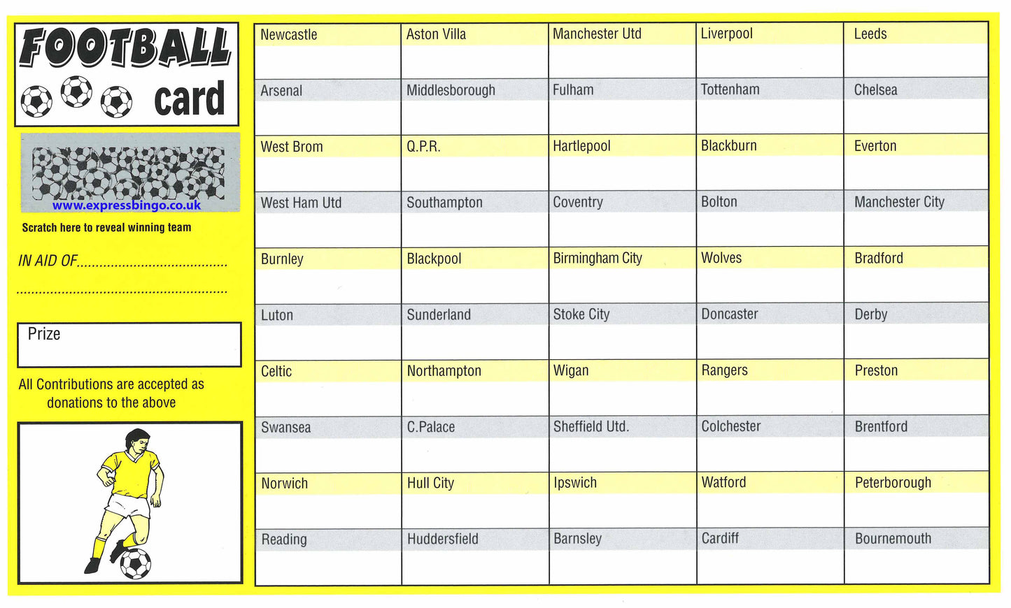 Scratch Cards (Football, Halloween & Christmas)