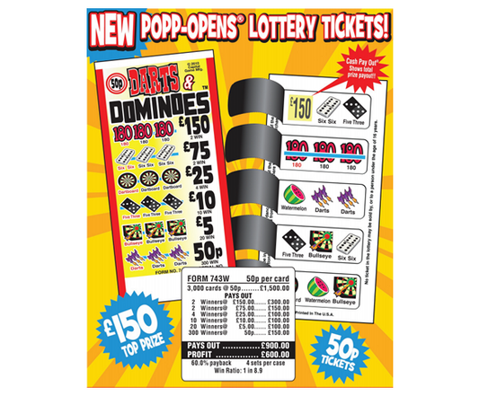 Darts & Dominoes 50p