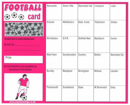 Scratch Cards (Football, Halloween & Christmas)