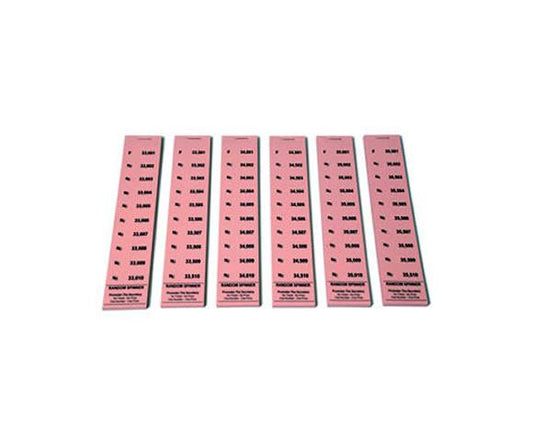 Random Spinner Ticket 10 numbered Pads